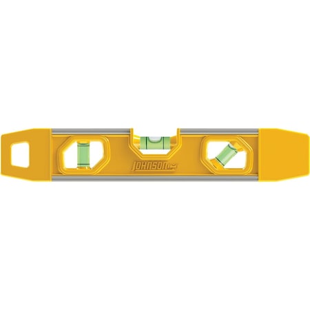 Johnson Level 9 In. Rubber Edge Aluminum Magnetic Torpedo Level 8500M